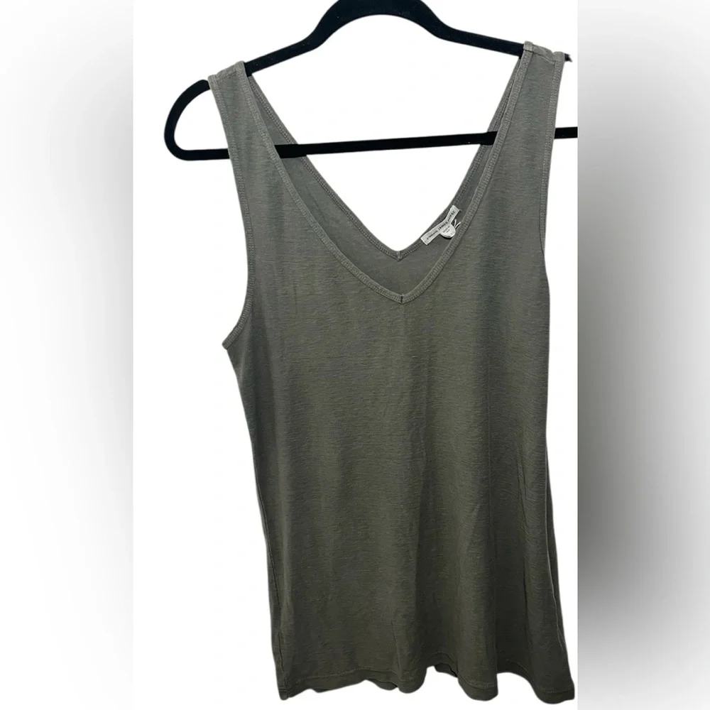 James Perse Grey V-Neck Tank Top NWT - Picture 1 of 6